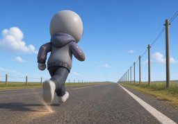 长跑のイラスト