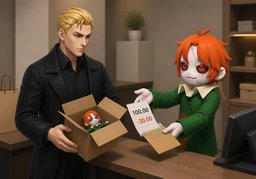 부분환불のイラスト