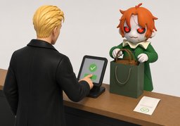 일시불のイラスト