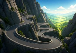 峰回路转のイラスト