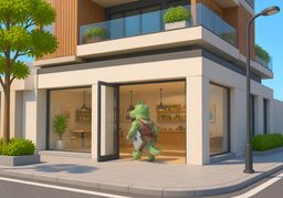 一楼のイラスト