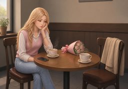 바람맞히다のイラスト