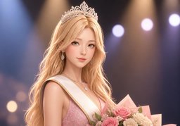 Illustration for Miss (beauty queen)