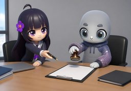 aprobaciónのイラスト