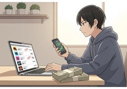 倒卖のイラスト