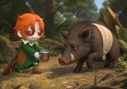 jabalíのイラスト