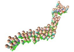 人口のイラスト