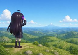 멀리のイラスト