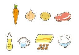 材料のイラスト