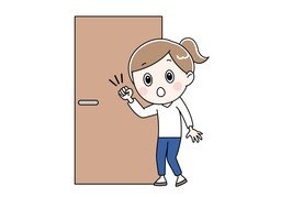 Illustration for 敲 (knock)