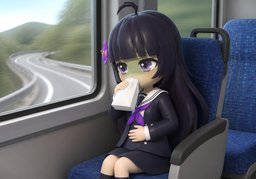 晕车のイラスト