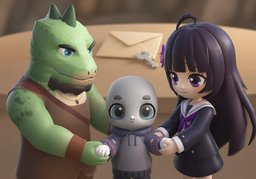 养子のイラスト