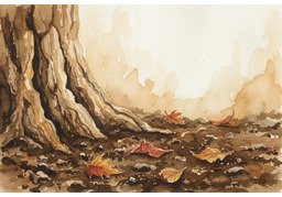 棕色のイラスト