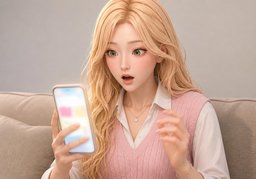 놀라다のイラスト