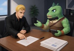 Illustration for négocier (negotiate)
