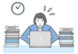 截止日期のイラスト