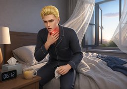 목감기のイラスト