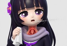 嘶哑のイラスト
