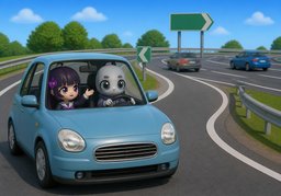 autopistaのイラスト