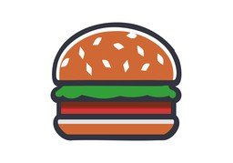 汉堡のイラスト