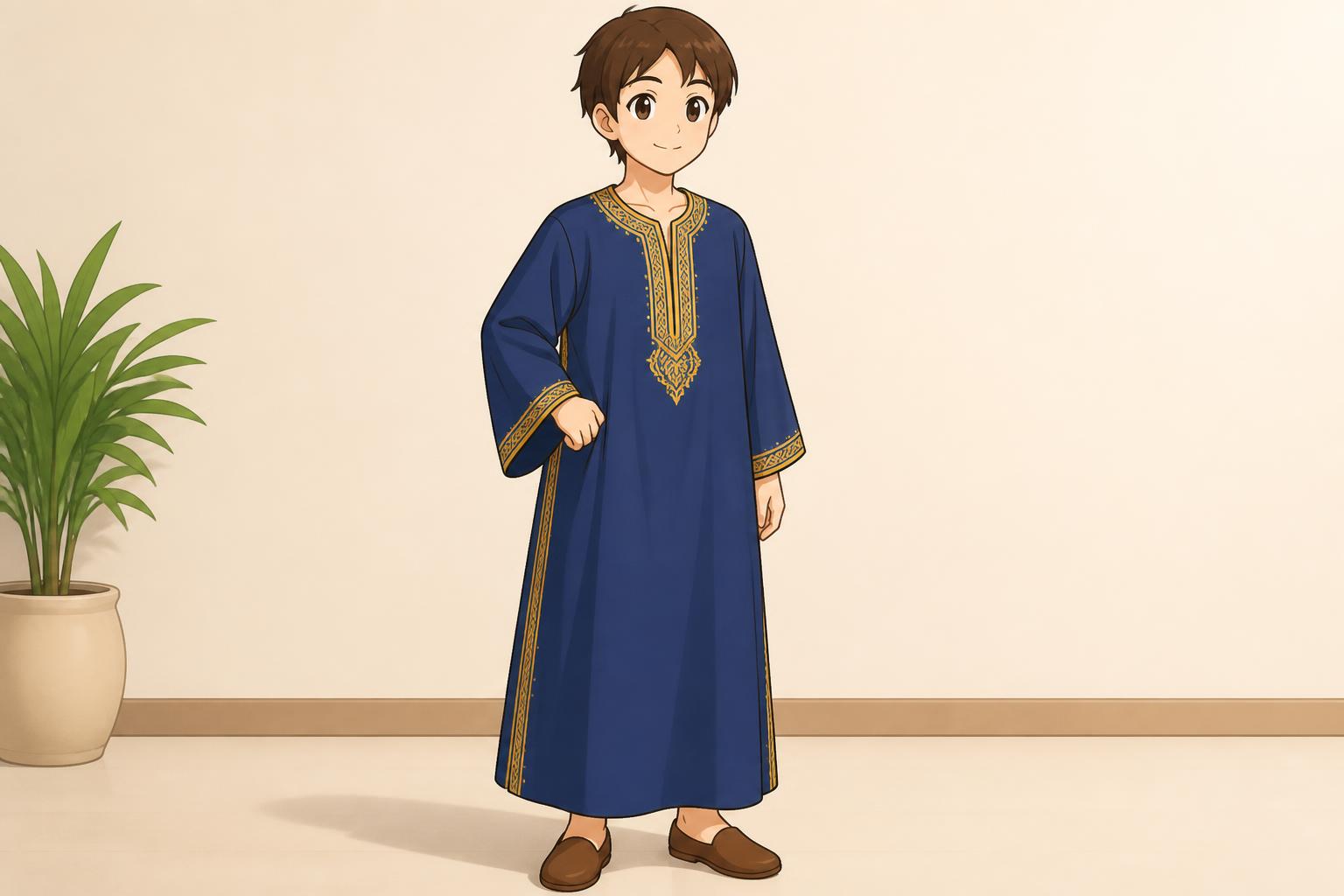 Illustration for cafetan (caftan)