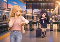 ¿A qué hora ~?のイラスト
