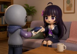 ¿Qué amable ~?のイラスト