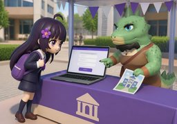 Cómo me inscribo en ~.のイラスト