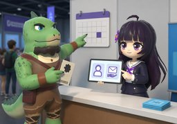 Cómo cambio mi inscripción para ~.のイラスト