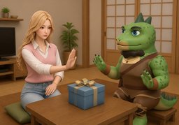 No acepto ~.のイラスト