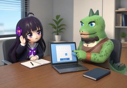 Lo entiendo parcialmente.のイラスト