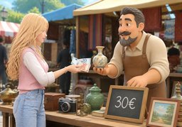 ¿A cuánto lo dejas?のイラスト