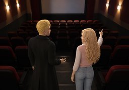 ¿Dónde nos sentamos?のイラスト