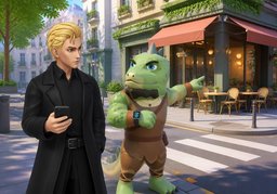 ¿Dónde nos vemos?のイラスト