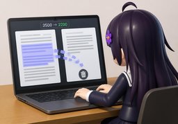 gekürztのイラスト
