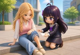 ¿Qué te pasó?のイラスト