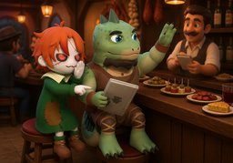 Disculpa, ¿puedes tomar mi orden?のイラスト
