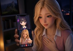 Te extraño.のイラスト