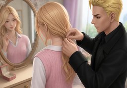 Me ayudas a ponerme ~.のイラスト