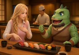 Mi comida favorita es ~.のイラスト