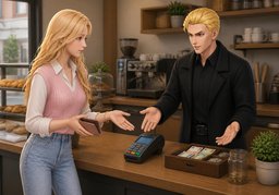 ¿Cómo pago?のイラスト