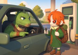 ¿Con cuánta gasolina debo ~?のイラスト