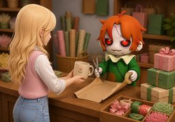 ¿Me lo puedes envolver?のイラスト