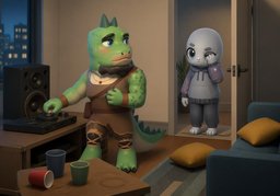 ¿Te molestó?のイラスト