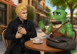 ¿Por favor, no toques ~?のイラスト