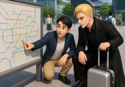 ¿Qué línea debo tomar?のイラスト