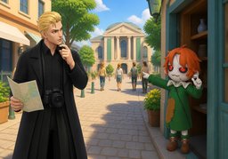 ¿Está lejos?のイラスト