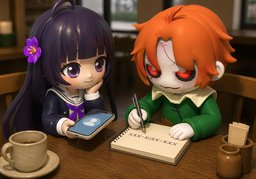 ¿Me lo escribes?のイラスト