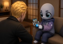 ¿Me mandas ~?のイラスト