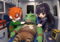 ¿~ tiene pulso?のイラスト